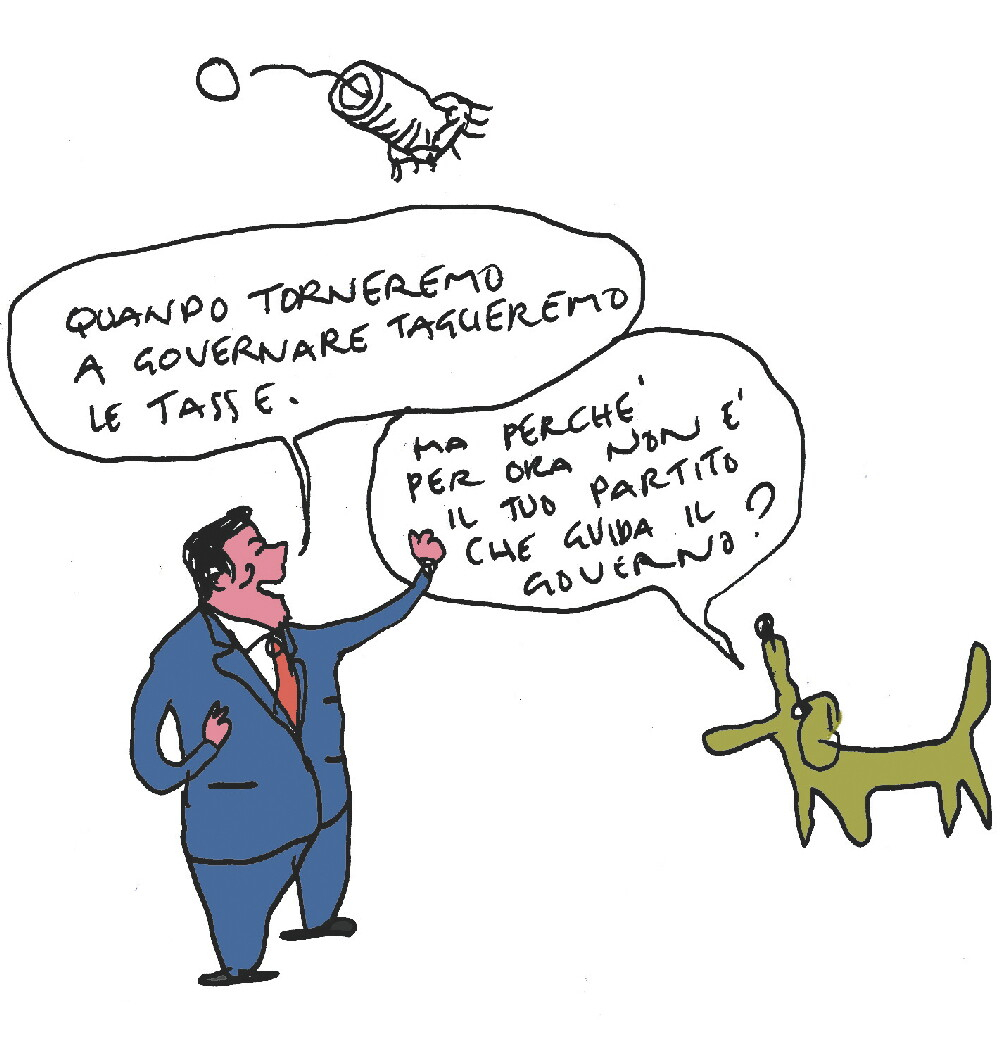 Immagine di Le mosse di Renzi viste da Vincino