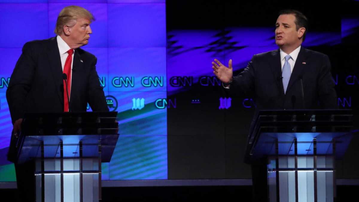 Immagine di Trump e Cruz diventano bambini per conquistare il voto delle donne