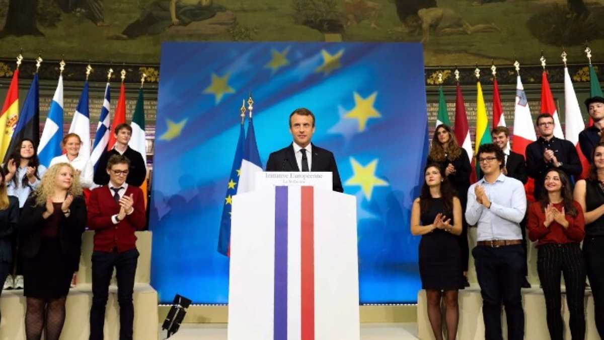 Immagine di Il grande inno alla gioia di Macron