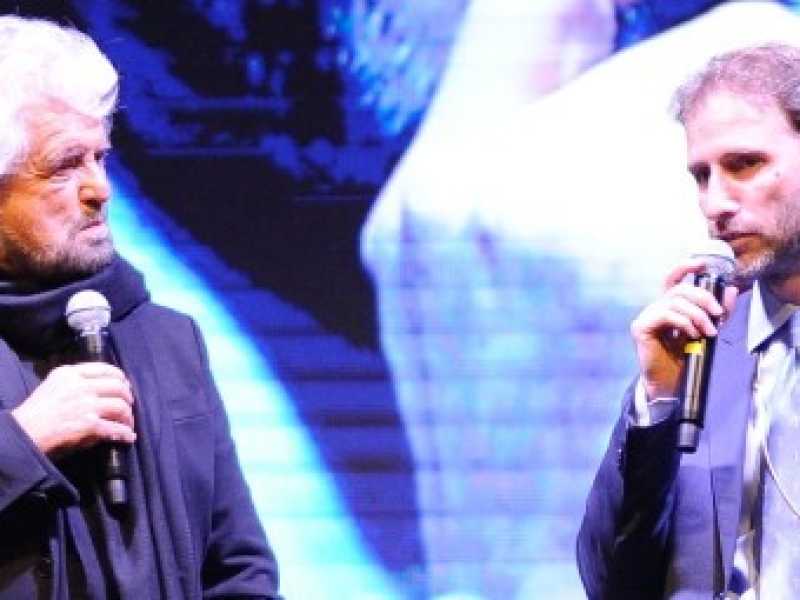 Beppe Grillo e Davide Casaleggio (foto LaPresse)