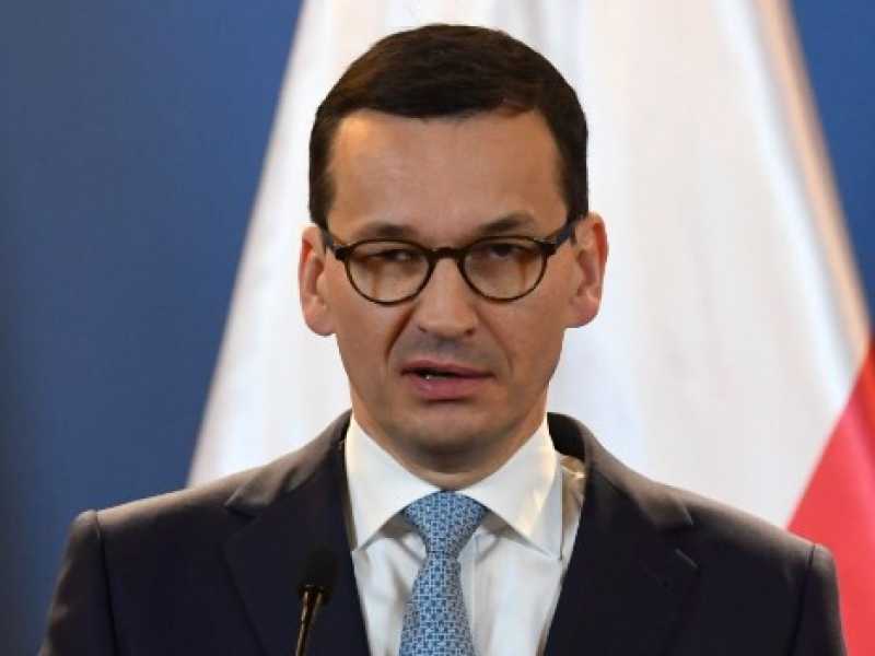 Il premier polacco Mateusz Morawiecki (foto LaPresse)
