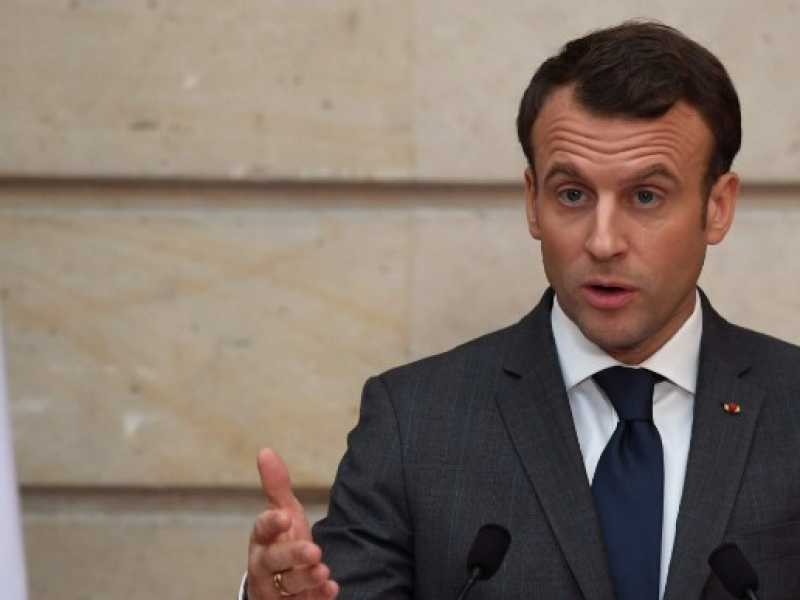 Emmanuel Macron (foto LaPresse)