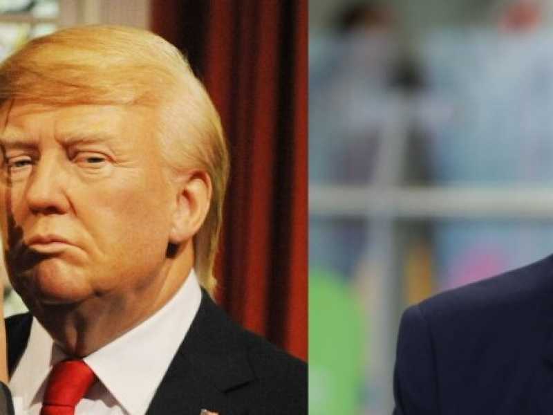 Una statua di cera di Donald Trump, al museo  Madame Tussauds di Londra e il nuovo taglio del principe Harry (foto LaPresse)