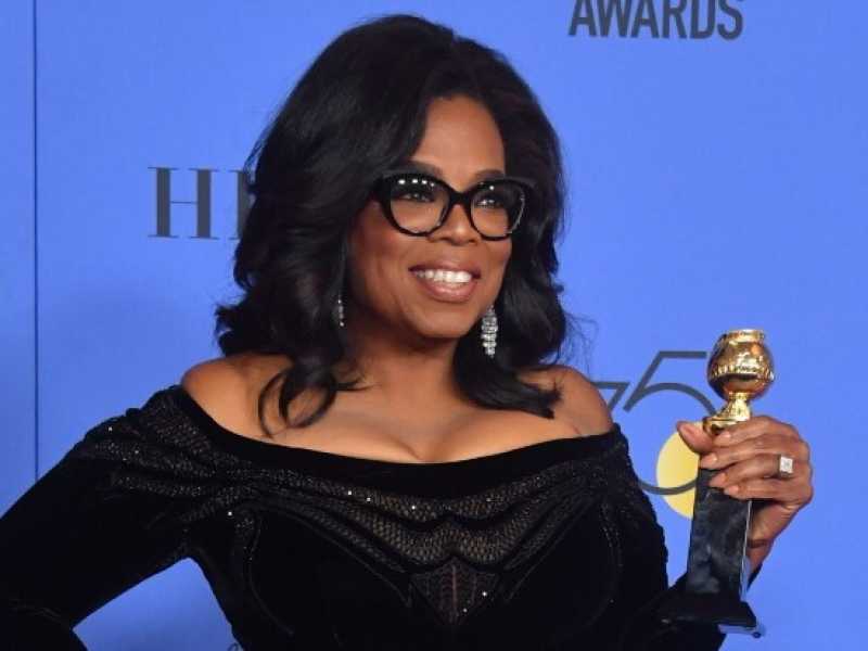 Oprah Winfrey ai Golden Globes (foto LaPresse)