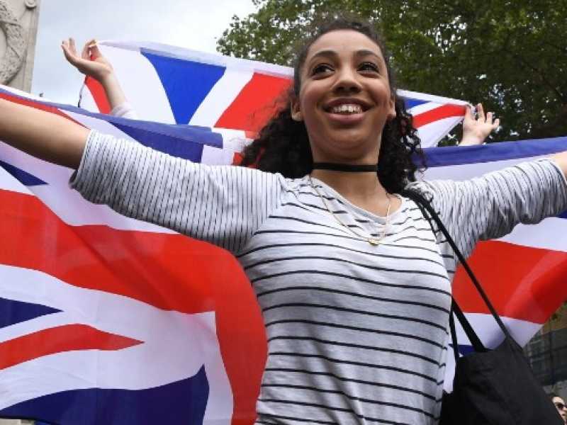 Londra, marcia anti-Brexit (foto LaPresse)