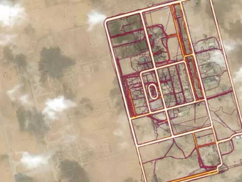 La base FOB-N (Forward Operating Base North) in Sinai, rintracciata grazie alla mappa Strava