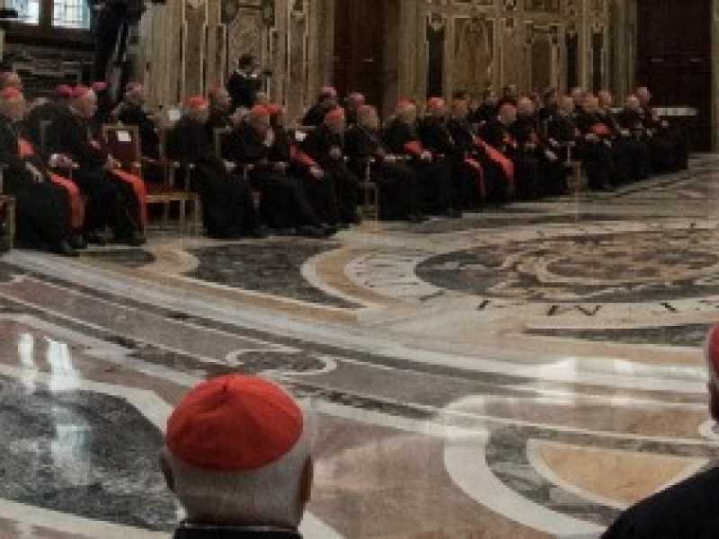 Udienza del Santo Padre alla Curia Romana in occasione degli auguri natalizi (LaPresse)