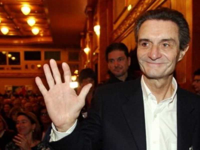 IL candidato presidente della regione Lombardia Attilio Fontana (foto LaPresse)