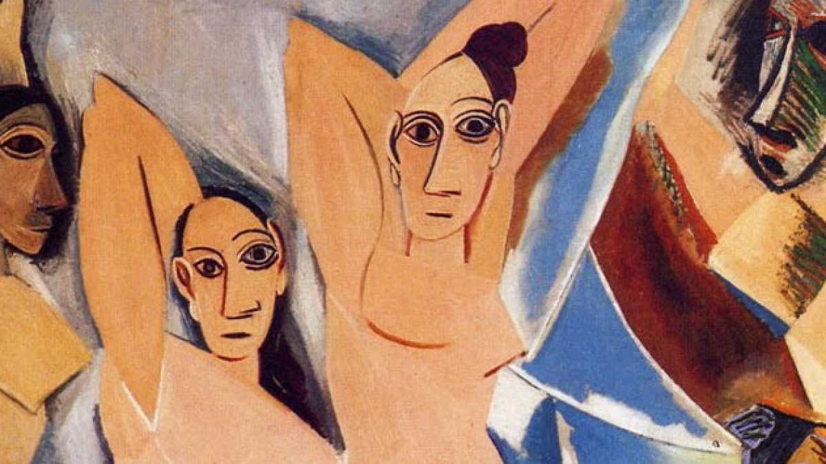 Immagine di #MeToo contro le Demoiselles di Picasso. Protesta femminista al MoMa