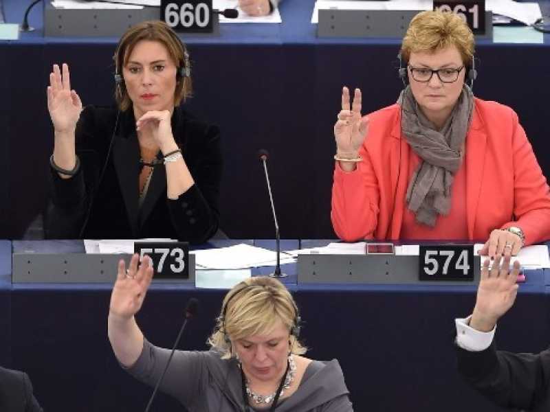 Una seduta plenaria del Parlamento Ue (foto LaPresse)