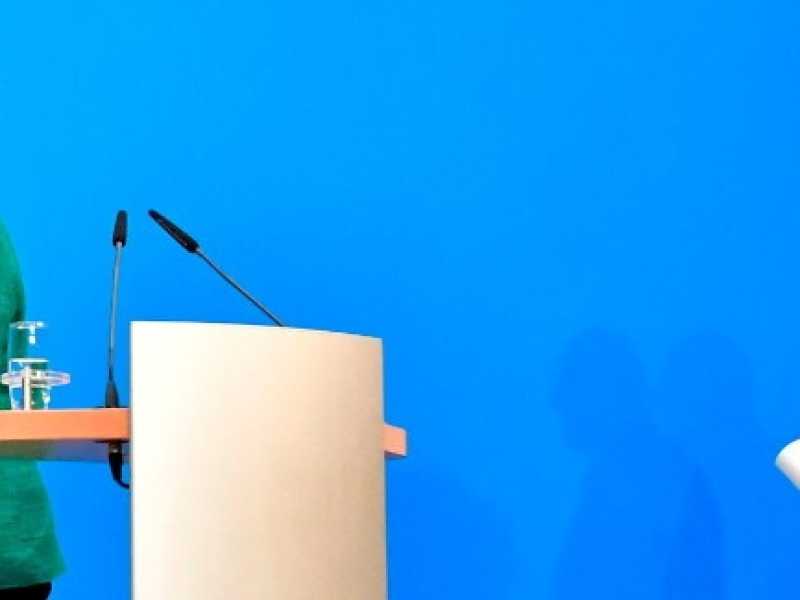Angela Merkel e Martin Schulz (foto LaPresse)
