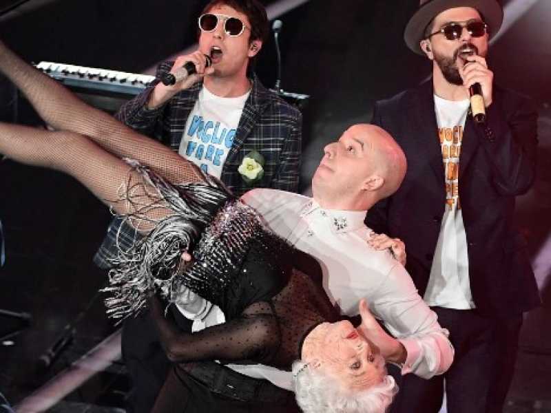 Lo Stato sociale a Sanremo (foto LaPresse)