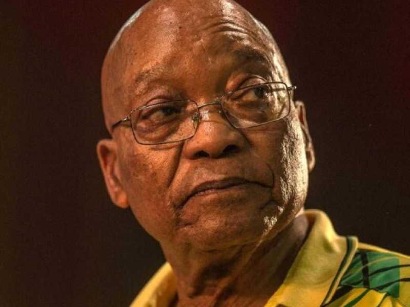 Il presidente sudafricano Jacob Zuma interviene durante la 54ma conferenza nazionale ANC a Johannesburg (foto LaPresse)