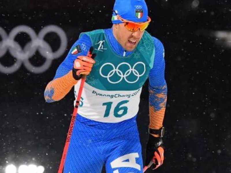Federico Pellegrino alle Olimpiadi di Pyeongchang. Sci di fondo Sprint classico (foto LaPresse)