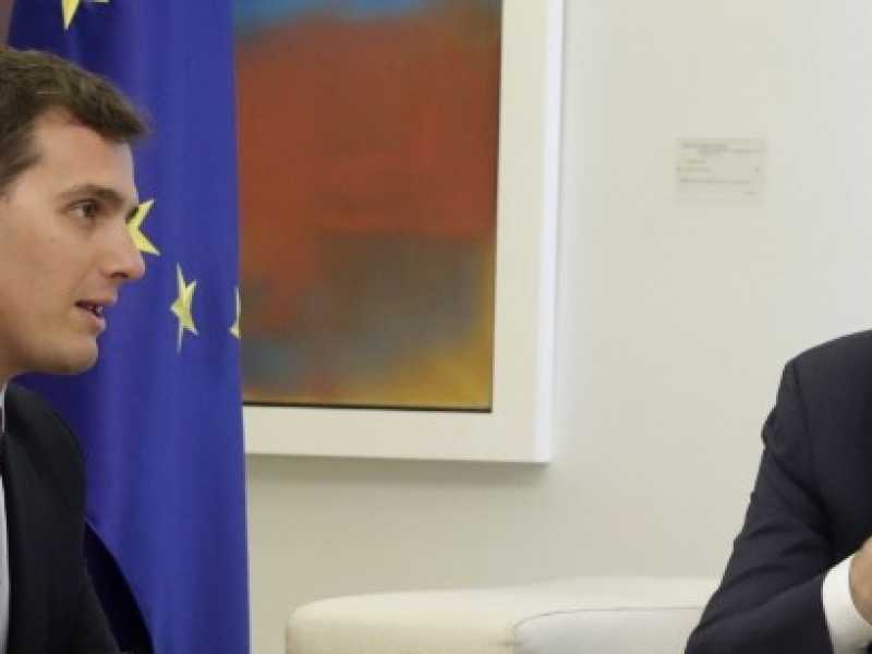 Albert Rivera e Mariano Rajoy (foto LaPresse)