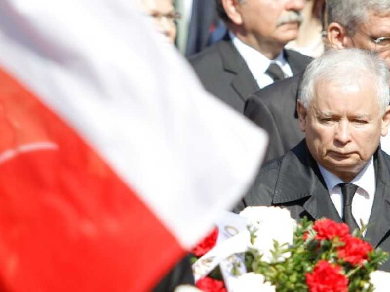 Il presidente del PiS, Jaroslaw Kaczynski (Foto LaPresse)