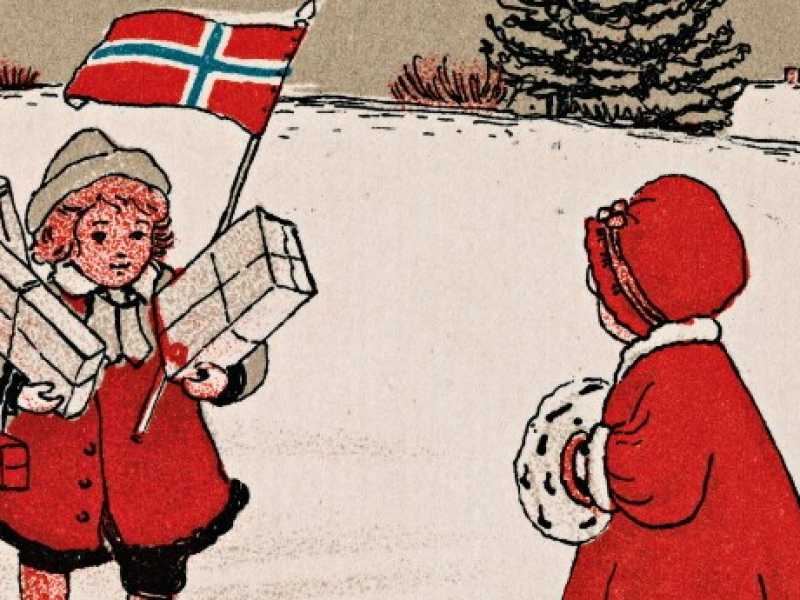 Una vecchia stampa norvegese 