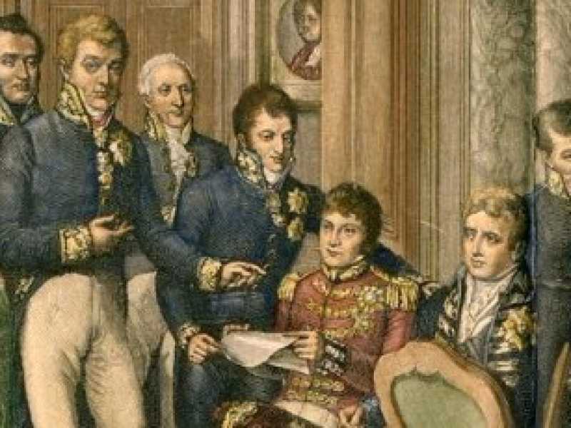 Jean-Baptiste Isabey, &ldquo;Il Congresso di Vienna" (particolare)