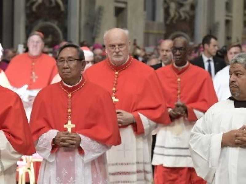 Concistoro per la creazione di 5 cardinali del 28 giugno 2017 (foto LaPresse)