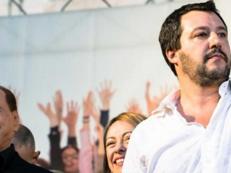 Silvio Berlusconi e Matteo Salvini (foto LaPresse)