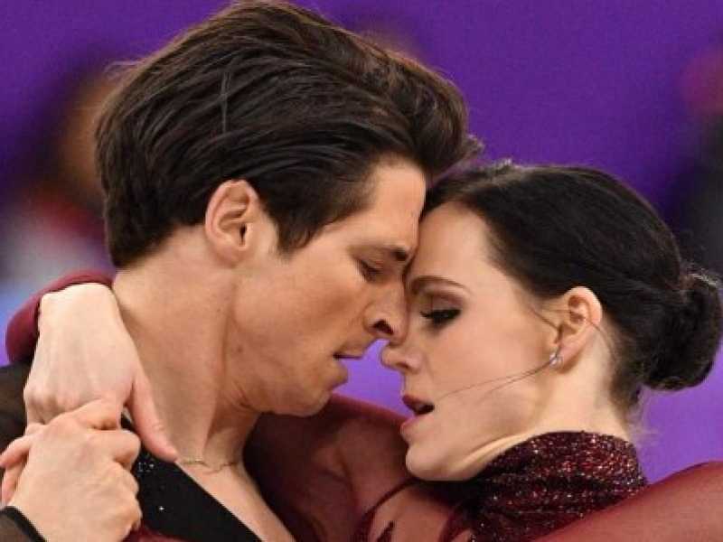 Scott Moir e Tessa Virtue (foto LaPresse)