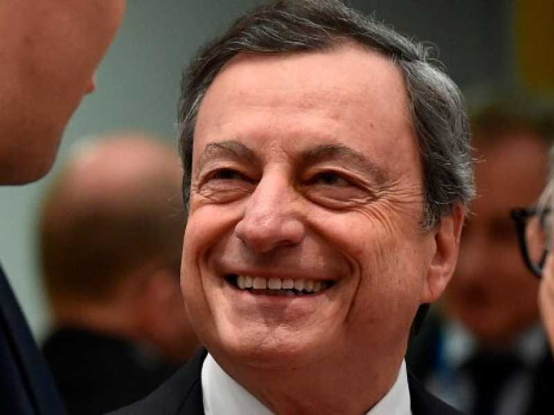 Mario Draghi. Foto LaPresse