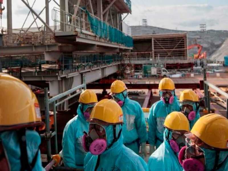 Giappone, il reattore di Fukushima a sette anni dal disastro (foto LaPresse)