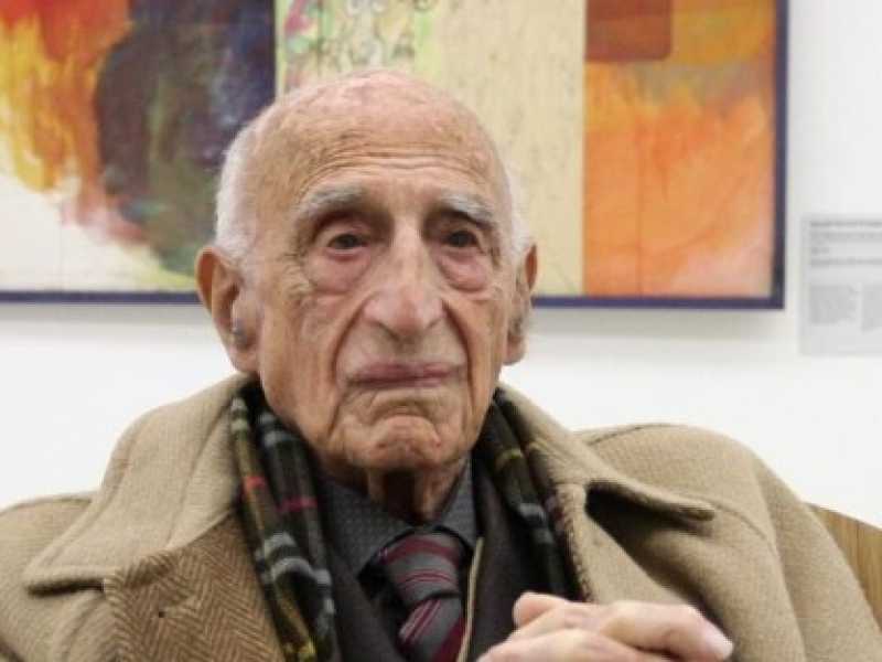 Gillo Dorfles. Apertura del museo del '900 al palazzo dell'arengario (foto LaPresse)
