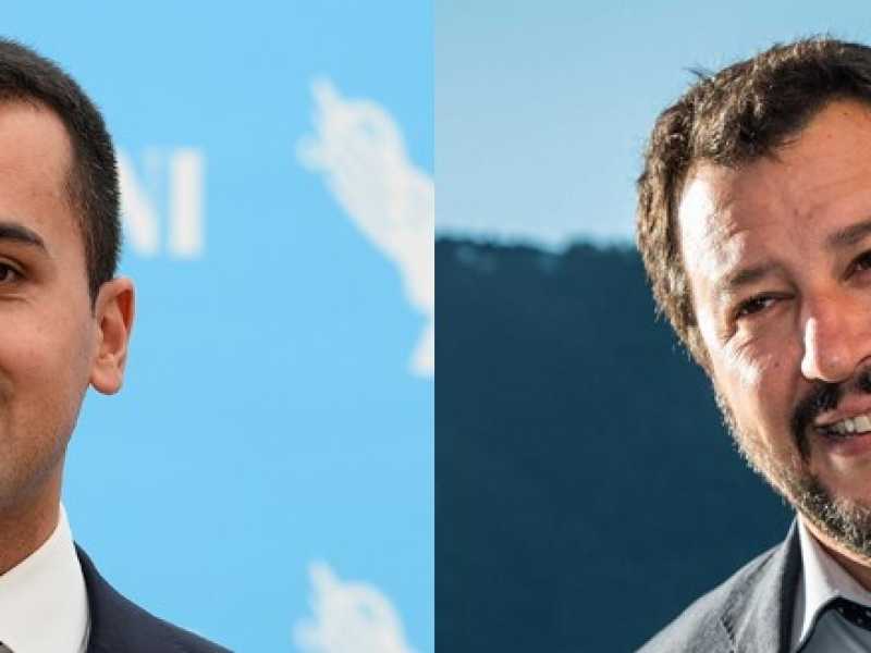 Luigi Di Maio e Matteo Salvini (foto LaPresse)