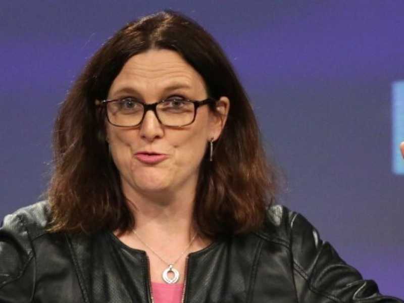 Il commissario al Commercio, Cecilia Malmstrom (foto LaPresse)