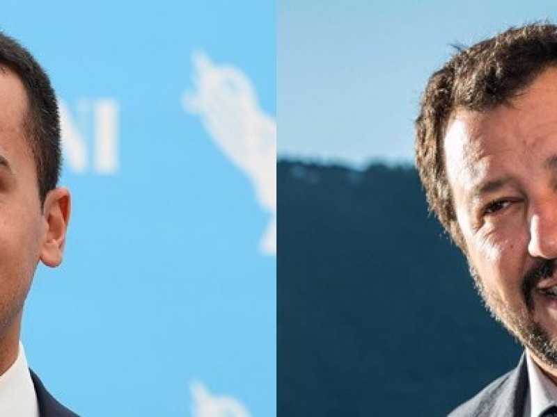 Luigi Di Maio e Matteo Salvini (foto LaPresse)