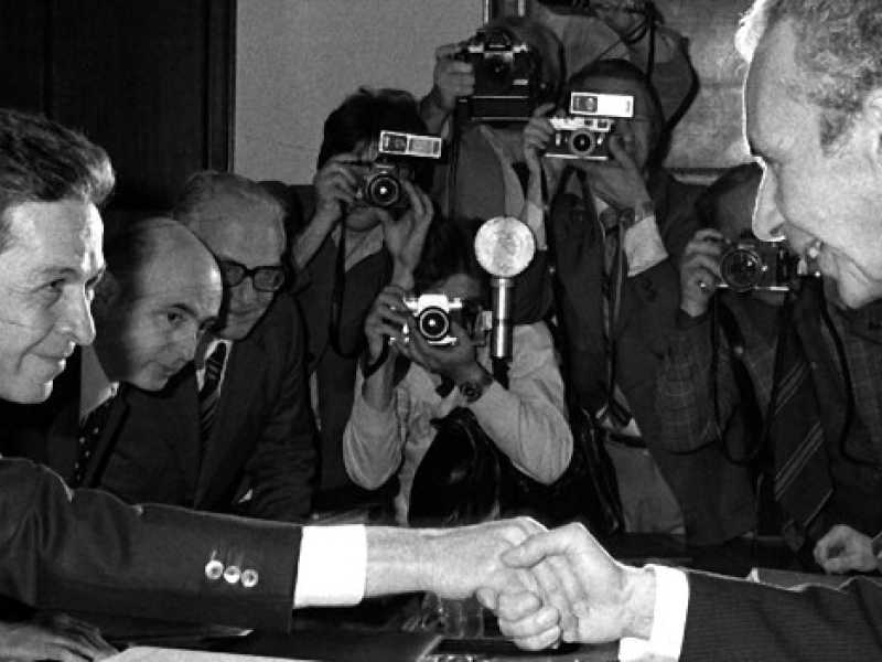 Aldo Moro ed Enrico Berlinguer