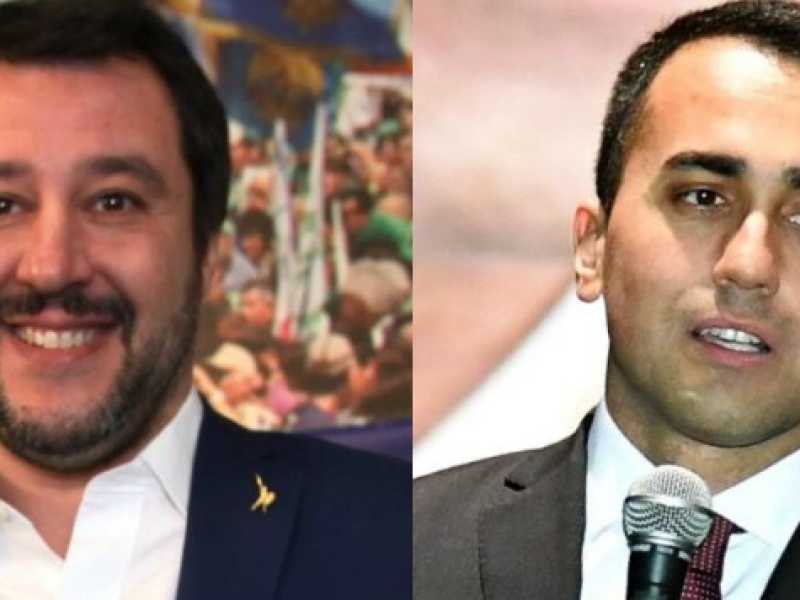 Luigi Di Maio e Matteo Salvini (foto LaPresse)