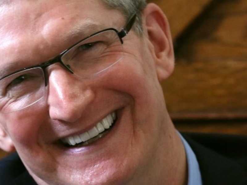 L'amministratore delegato di Apple, Tim Cook (foto LaPresse)