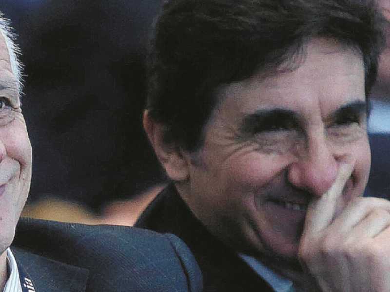 Il direttore del Corriere della Sera, Luciano Fontana (a sinistra), con il suo editore Urbano Cairo (foto LaPresse)