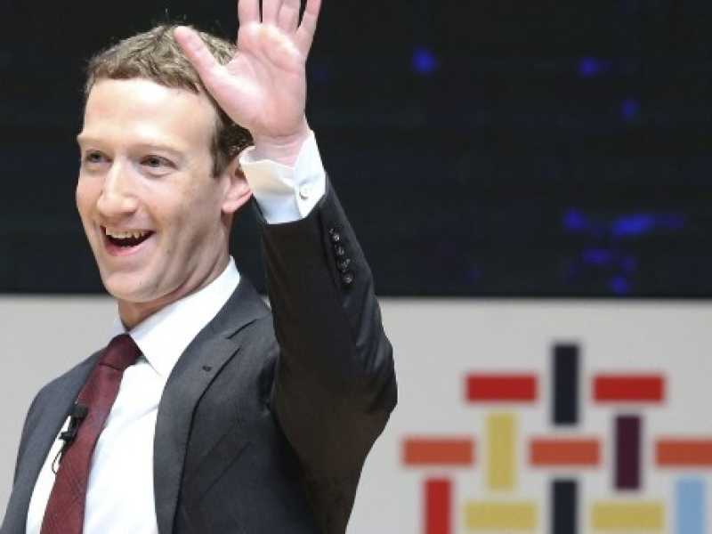 Mark Zuckerberg, il ceo di Facebook (foto LaPresse)