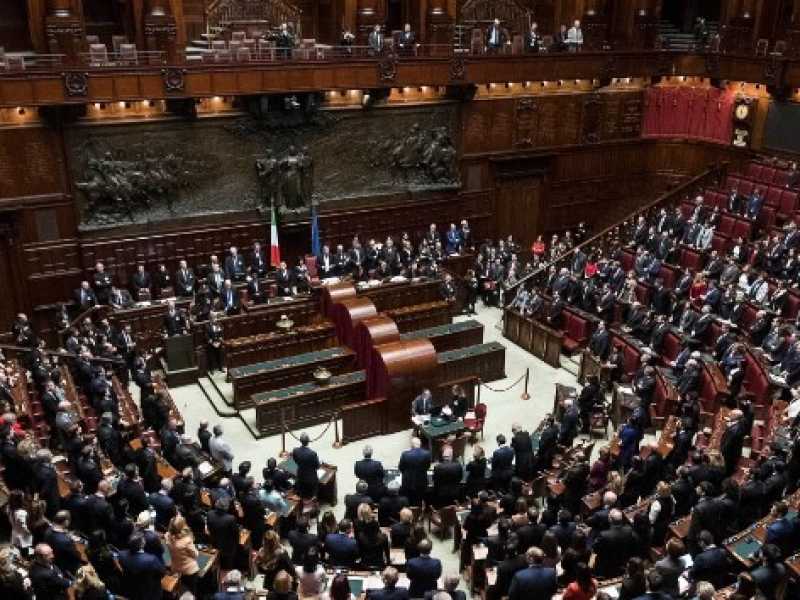 La prima seduta della 18esima Legislatura (foto LaPresse)
