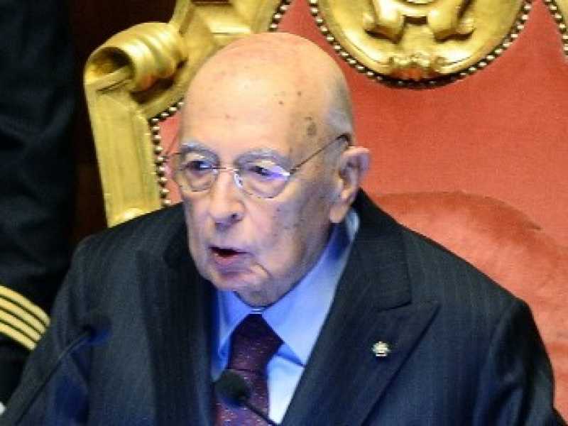 Giorgio Napolitano durante la seduta inaugurale della XVIII legislatura (foto LaPresse)