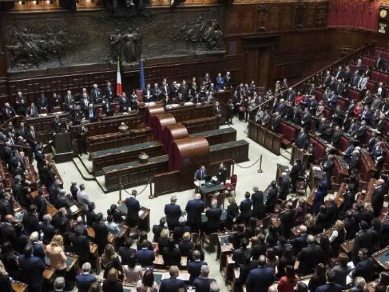 La Camera dei deputati durante l'elezione dei presidente di Camera e Senato (foto LaPresse)