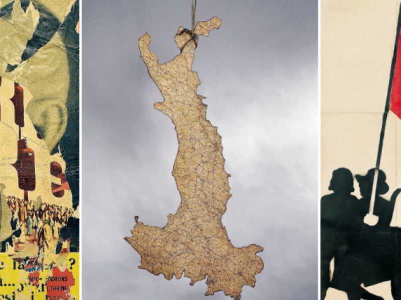 Mimmo Rotella, &ldquo;L&rsquo;ultimo re dei re&rdquo;, 1961 (Ahlers collection), Luciano Fabro, &ldquo;L&rsquo;Italia&rdquo;, 1968 (MASI, Lugano), Franco Angeli, &ldquo;Cor teo&rdquo;, 1968 (MamBo)