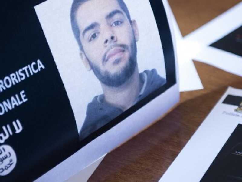 Un'immagine di Elmahdi Halili arrestato a Torino (foto LaPresse)