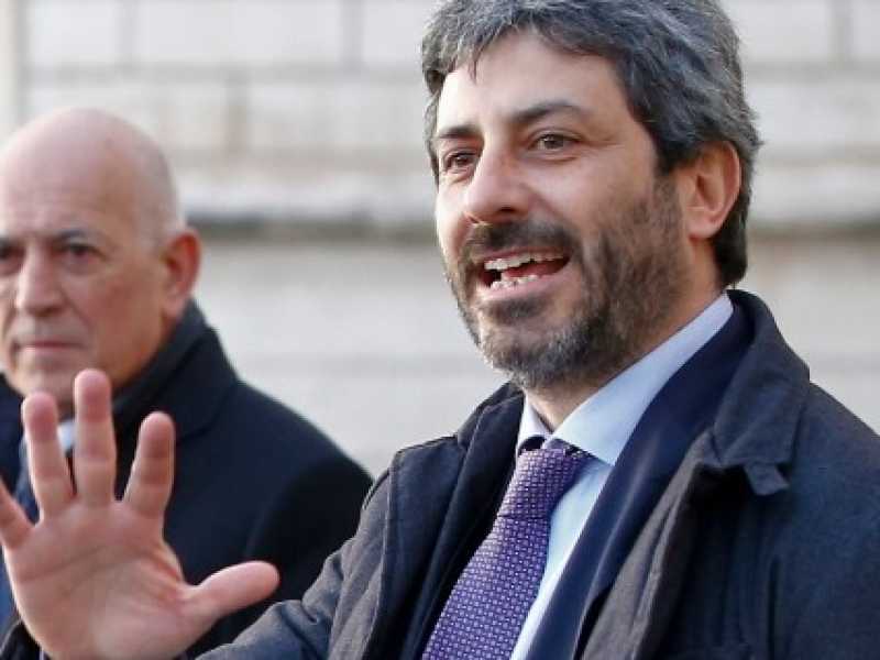 Il presidente della Camera Roberto Fico (foto LaPresse)