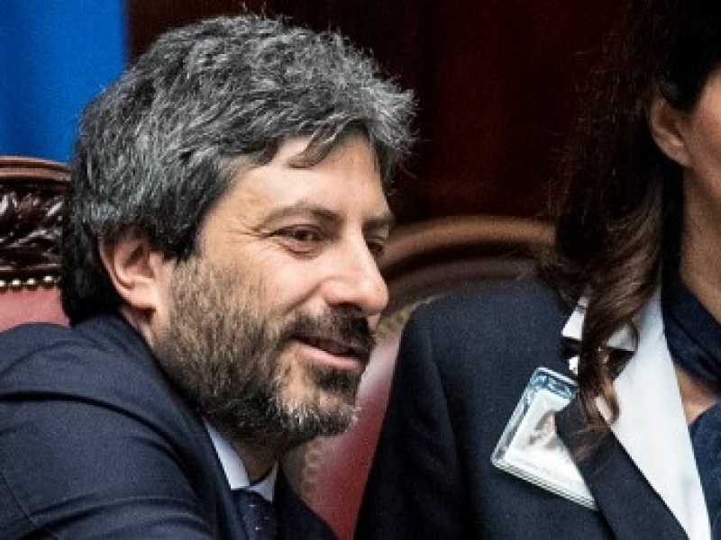 Il presidente della Camera Roberto Fico (foto LaPresse)