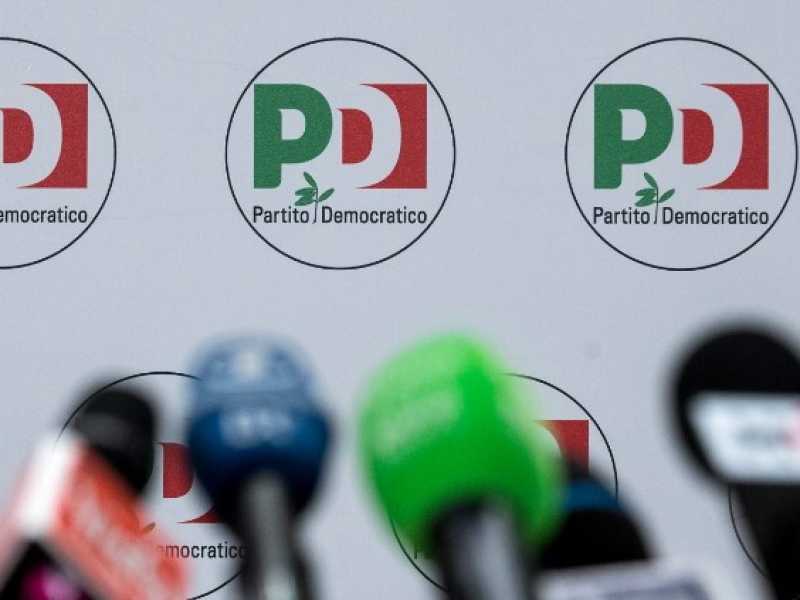 La sala stampa del Partito Democratico il 4 marzo (foto Roberto Monaldo/LaPresse)