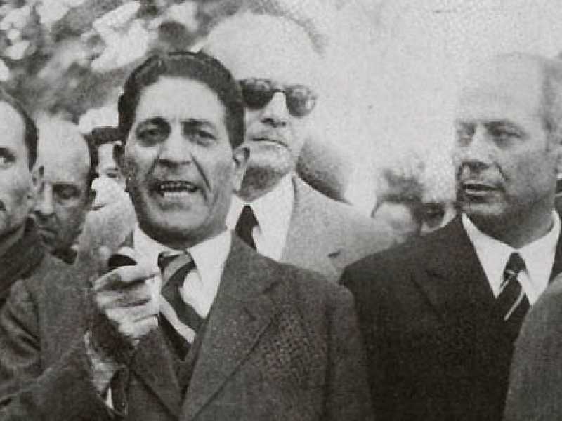 10 giugno 1944. Roma, all’indomani della Liberazione, Di Vittorio commemora Giacomo Matteotti nel 20° anno del suo assassinio (foto Associazione "Casa Di Vittorio")