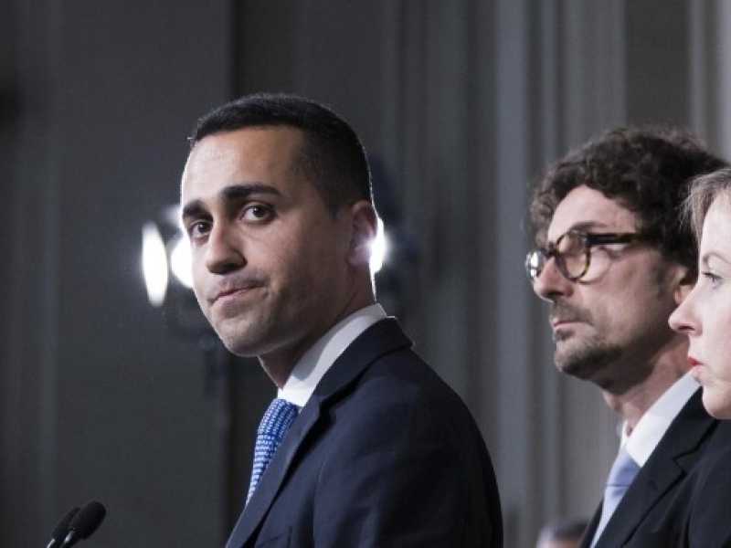 Luigi Di Maio al Quirinale (foto LaPresse) 