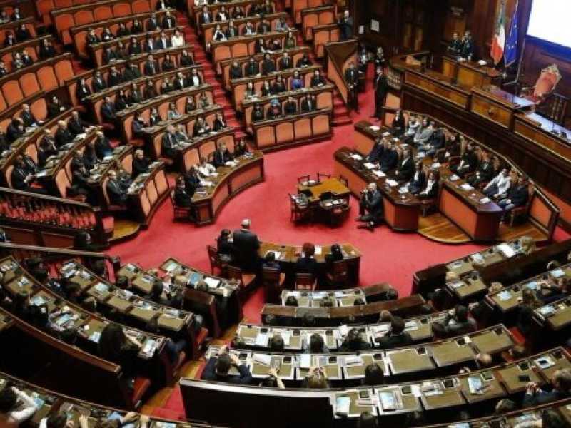 L'aula del Senato (foto LaPresse)