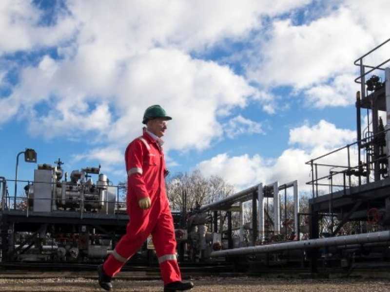 Una centrale di shale gas nel North Yorkshire. Foto LaPresse