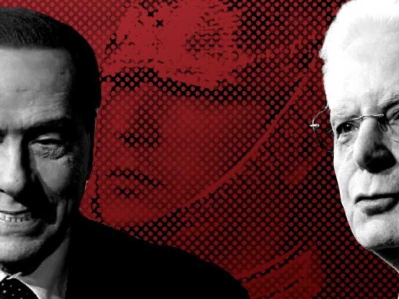 Silvio Berlusconi e Sergio Mattarella (elaborazione grafica Il Foglio) 