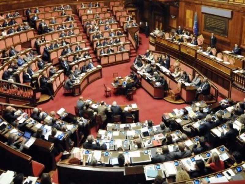 L'Aula del Senato (foto LaPresse)